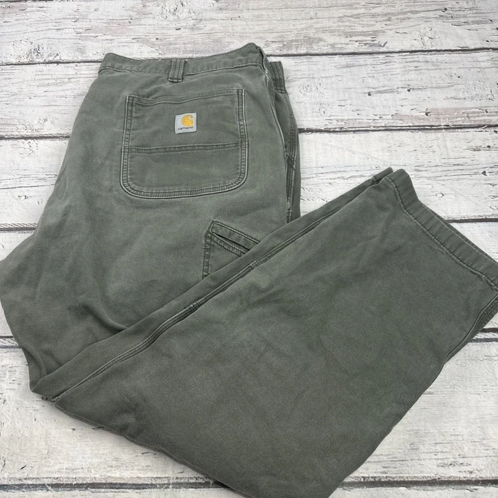 Carhartt Double Knee Work Pants 44x32 Rugged Flex Relaxed Fit Canvas BN2802-M